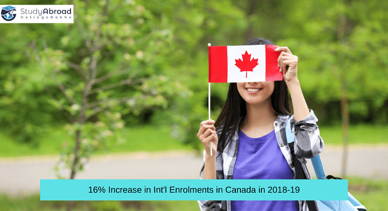 16% Increase in International Enrolments in Canada in 2018-19