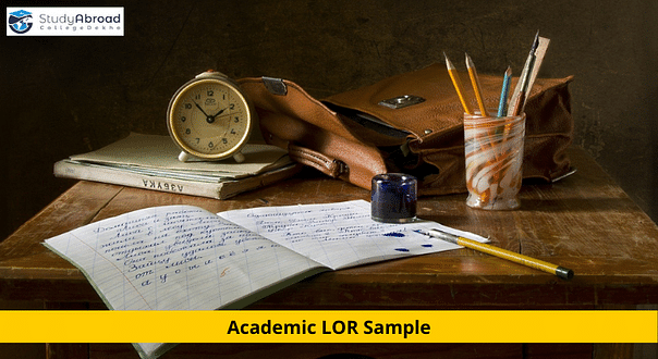 Sample Letter of Recommendation from Faculty - Academic LOR Sample