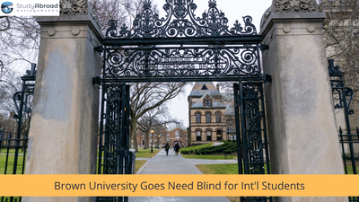 Brown University goes need blind for international students
