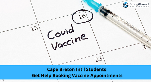 Cape Breton University Students’ Union Helps International Student Book Vaccine Appointments