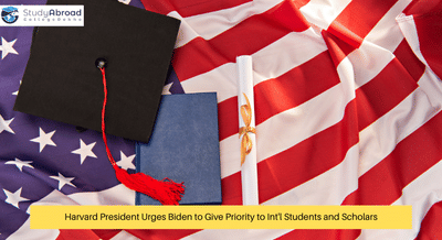 Harvard President Urges Biden to Give Priority to International Students and Scholars