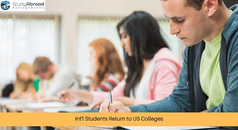 International Students Returning to US Colleges