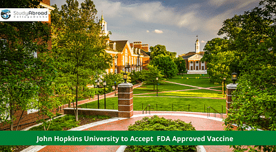 John Hopkins University to Accept Only FDA-Approved COVID-19 Vaccines