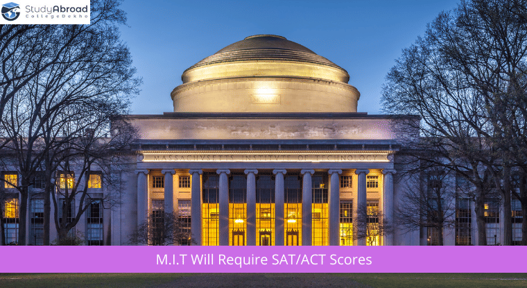 MIT SAT/ACT Scores Requirement for 2022-23