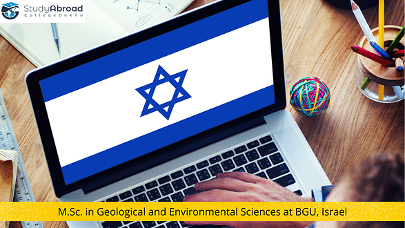 Ben-Gurion University, Israel Invites Applications for M.Sc. in Geological and Environmental Sciences