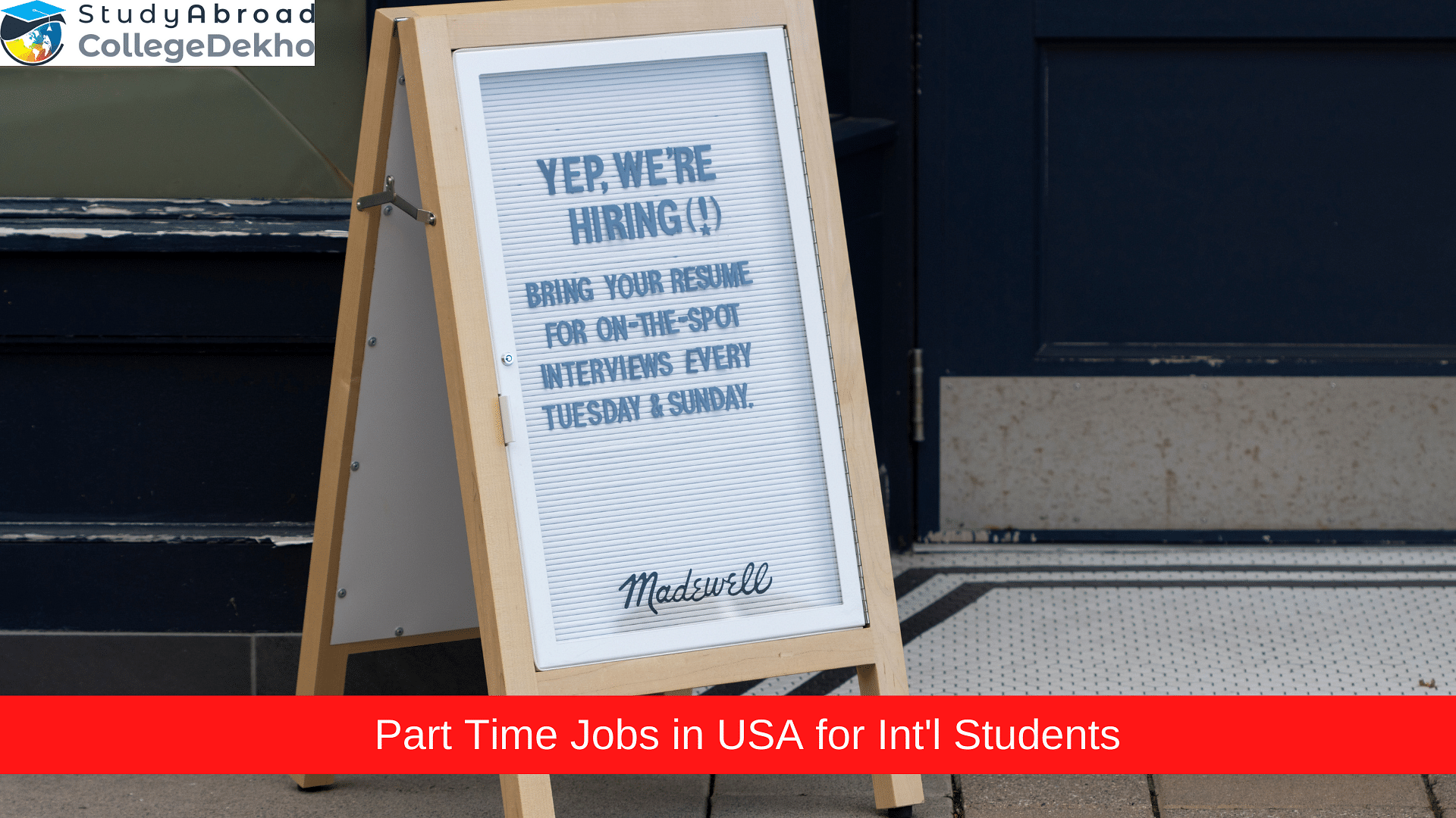 Part Time Jobs in USA for International Students