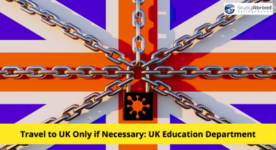 UK Education Department Urges Int’l Students to Delay Travel Plans for Spring Term