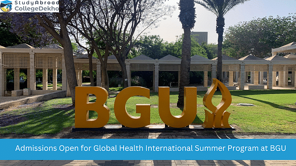 Admissions Open for Global Health International Summer Program 2023 at Ben Gurion Negev